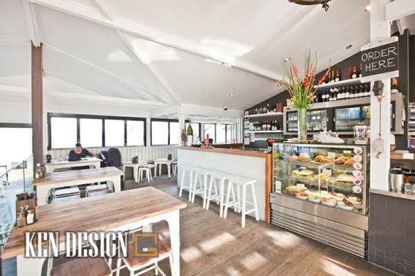 Thiết kế quán cafe phong cách Coastal